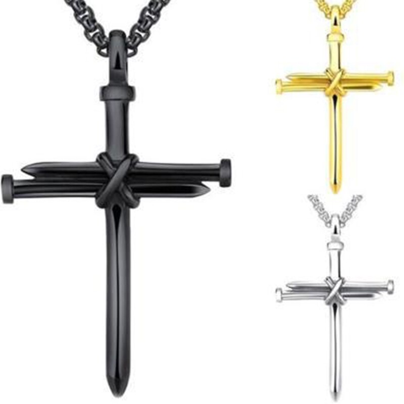 for Steel for Cross Necklace Simple Wild Stainless Steel