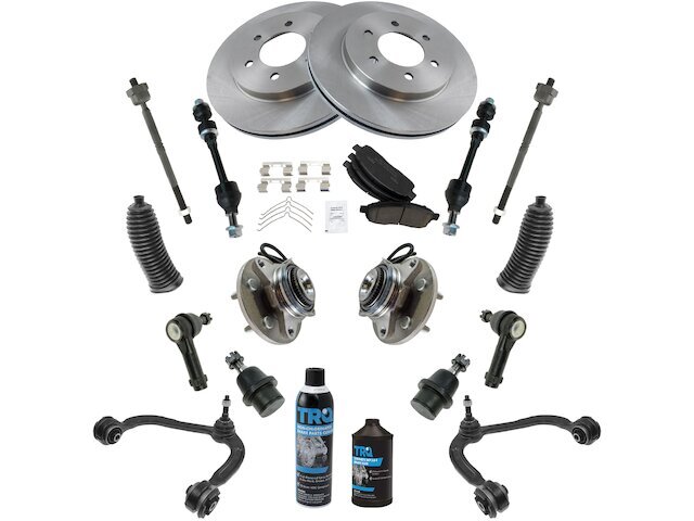 Front Brake Pad Rotor Wheel Hub Control Arm Kit fits Mark LT 2006-2008 76YCHC