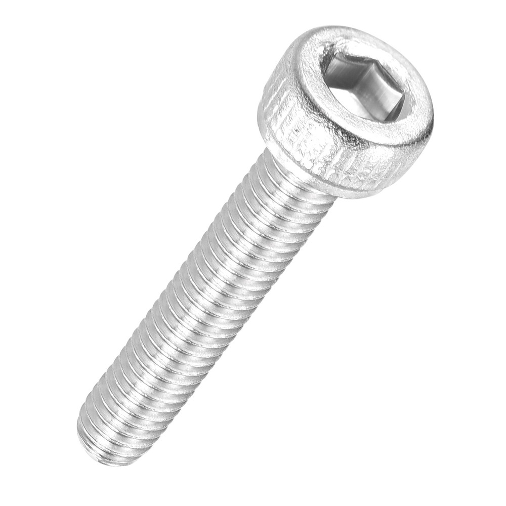 30pcs Socket Head Cap Screws - [M2.5-0.45 x 18mm] 304 Stainless Steel, Silver