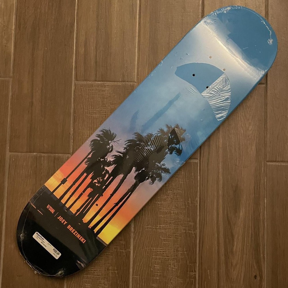 Visual Joey Brezinski Sunset Skateboard Deck Size 7.75 new rare-image
