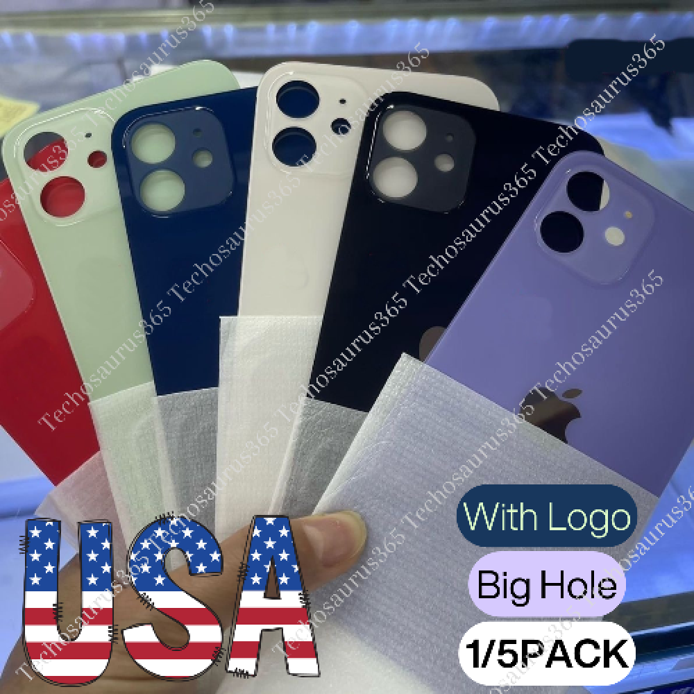 For iPhone 8 XR XS 11 12 13 14 15 Rear Cover Back Glass Replacement Big Hole Lot