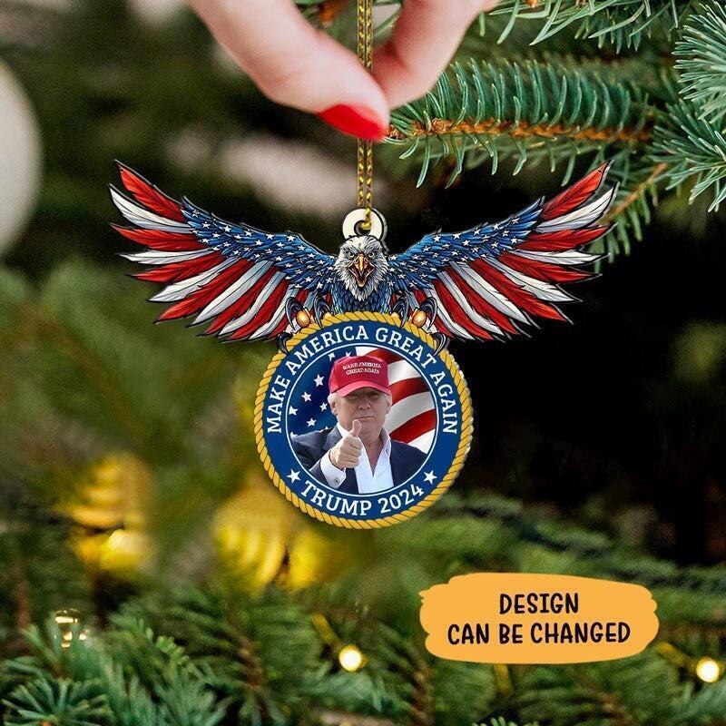 Donald Trump Christmas Ornament  Donald Trump President Car Ornament Xmas Gift