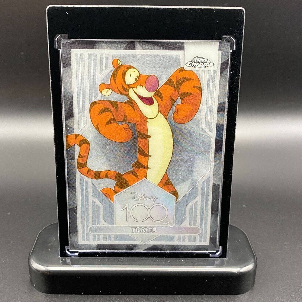 Tigger Winnie the Poo Display Collectible Gift Disney 100 Topps Chrome Card