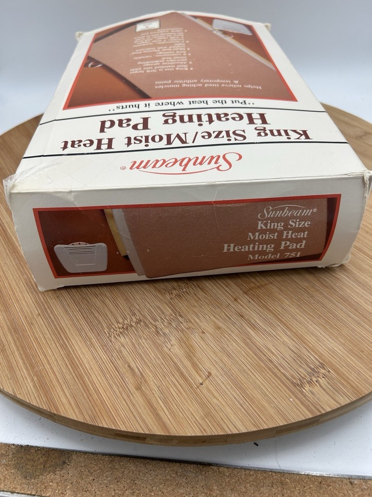 Sunbeam King Size Heating Pad for Pain Relief 6 Heat Settings 12x24 Inch