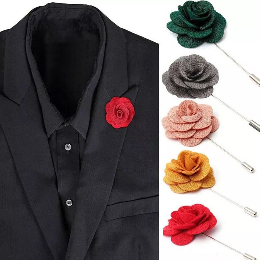 Pin Badge Jewelry Cloth Chest Brooch Fashion Flower Lapel Men's Accessories
