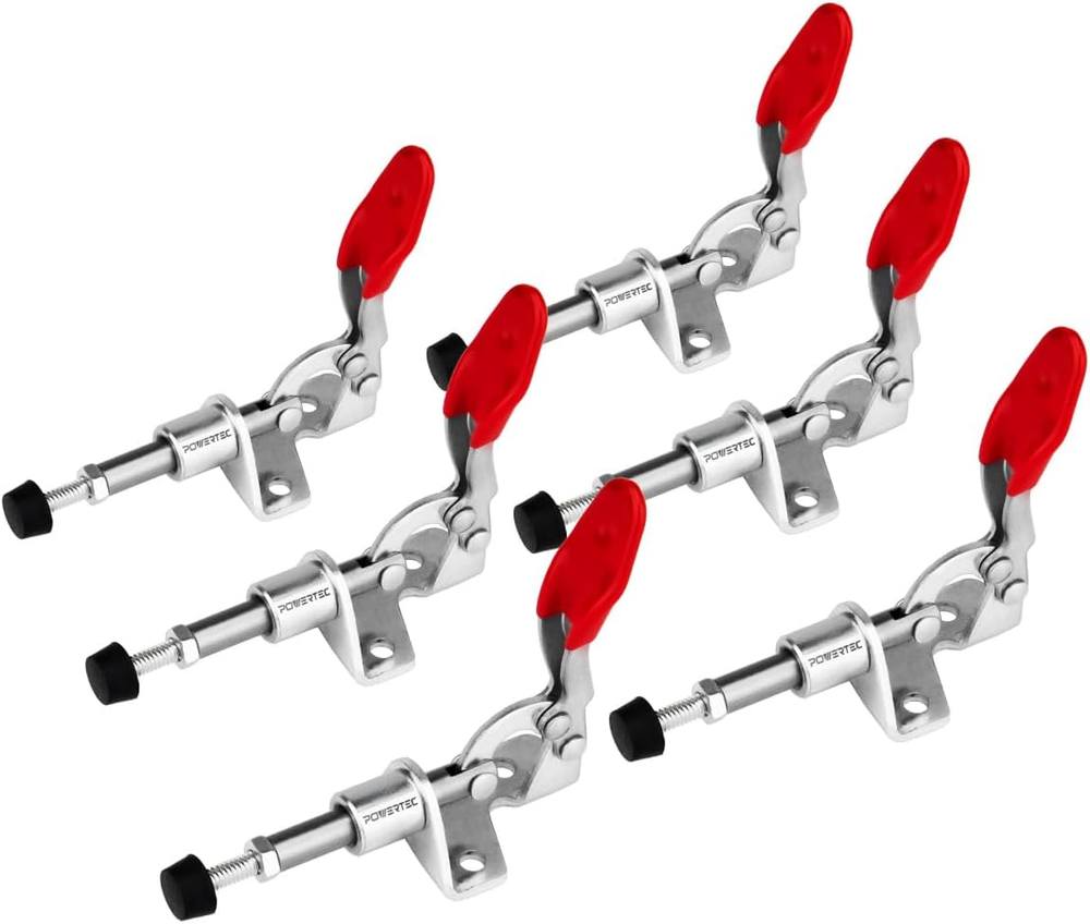 POWERTEC 6PK Toggle Clamp, 100Lbs Holding Capacity, 301A Quick Release Push Pull