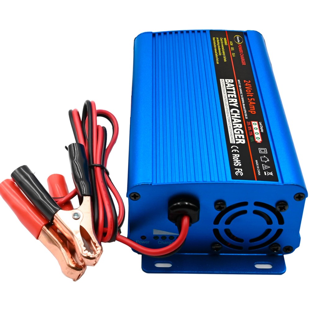 24V 5A Smart Automatic Battery Charger and Maintainer Trickle Charge  