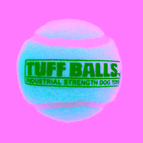 Tuff Ball Dog toy Yellow  12 Count / Bulk (1.8 Inches)
