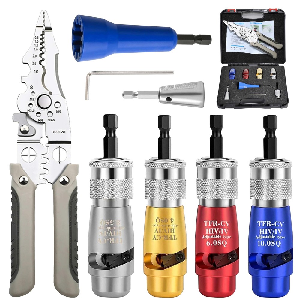 2024 Professional Electric Wire Twister Tool Set for Drill - 6 Pieces