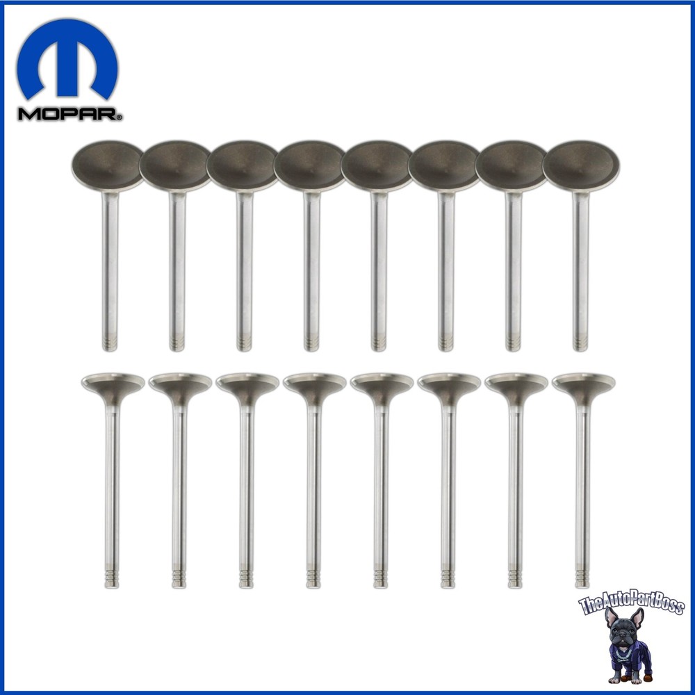 16X Valve Intake Exhaust OEM Mopar 53022088AD 53022087AC