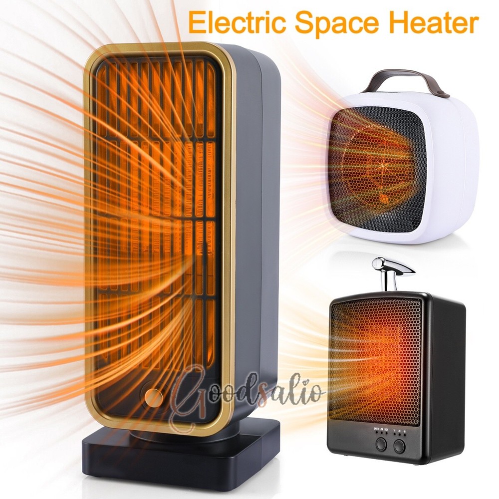 US Portable Electric Heater Small Space Heater PTC Ceramic Heating Fan Indoor