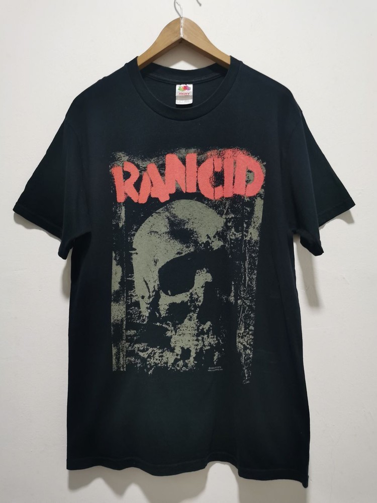 SALE 2006 Rancid Band Skull graphic T shirt black tee reprint size S-5XL