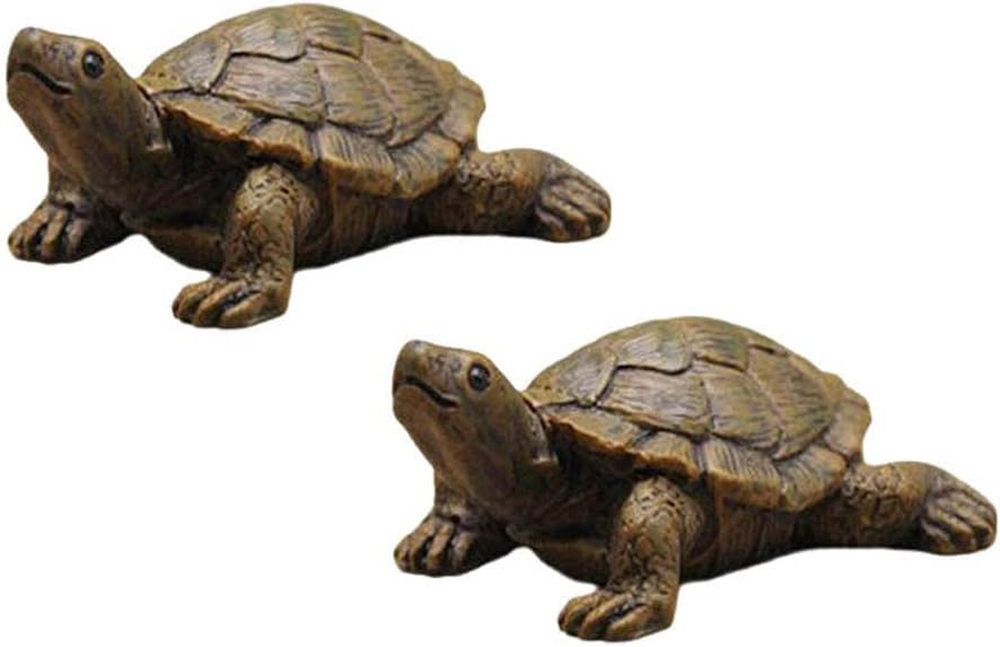 Double Turtle Garden Statue Outdoor Tortoise Sculpture Home Decor