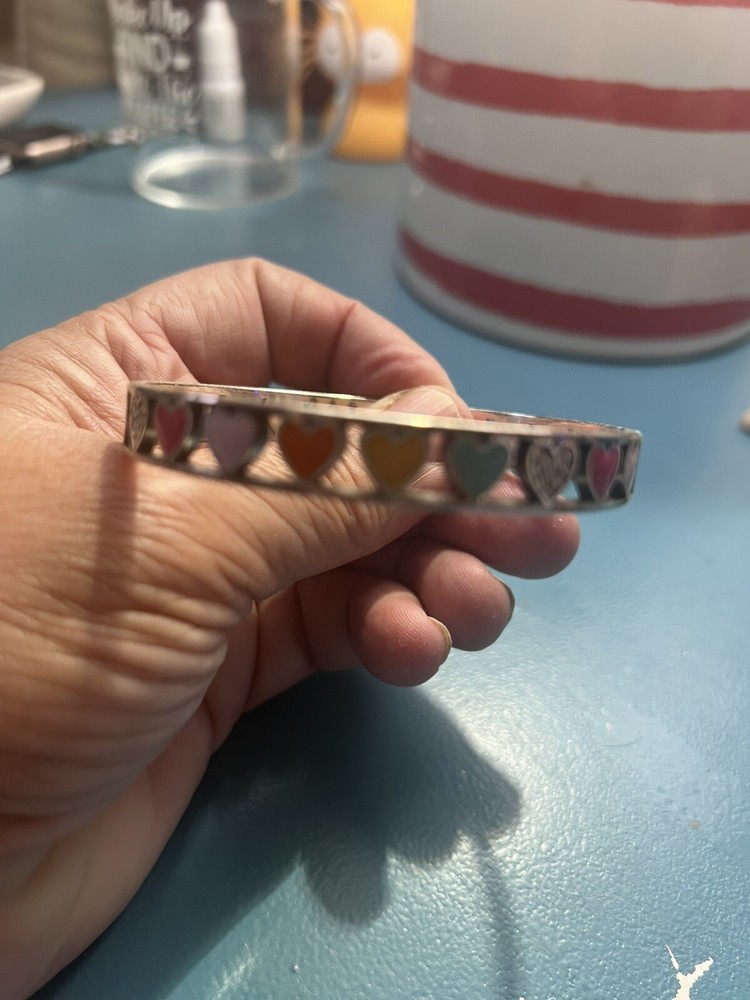 Brighton Enamel hearts Bangle Bracelet PERFECT VALENTINE’S DAY GIFT!