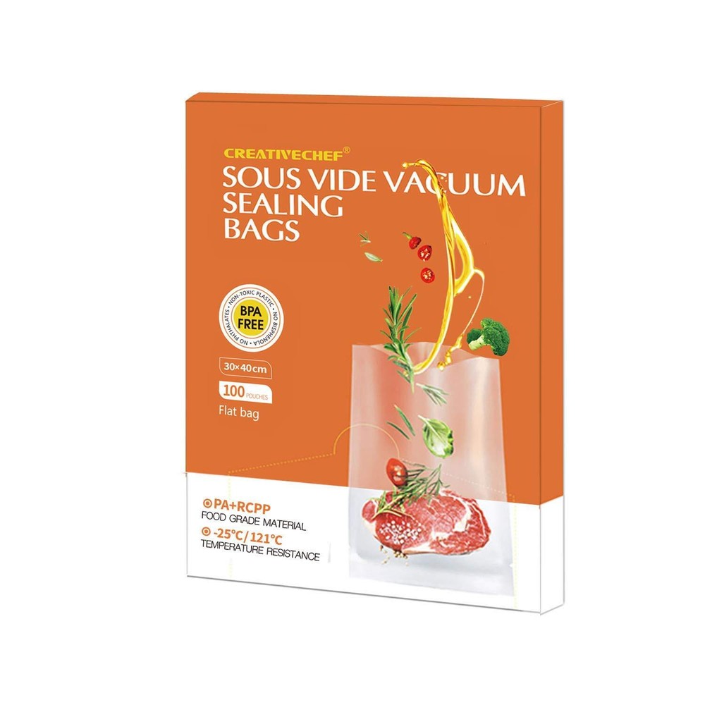 Vacuum Sealer Bags, Pre-Cut Food Sealer Bags Quart Size 6