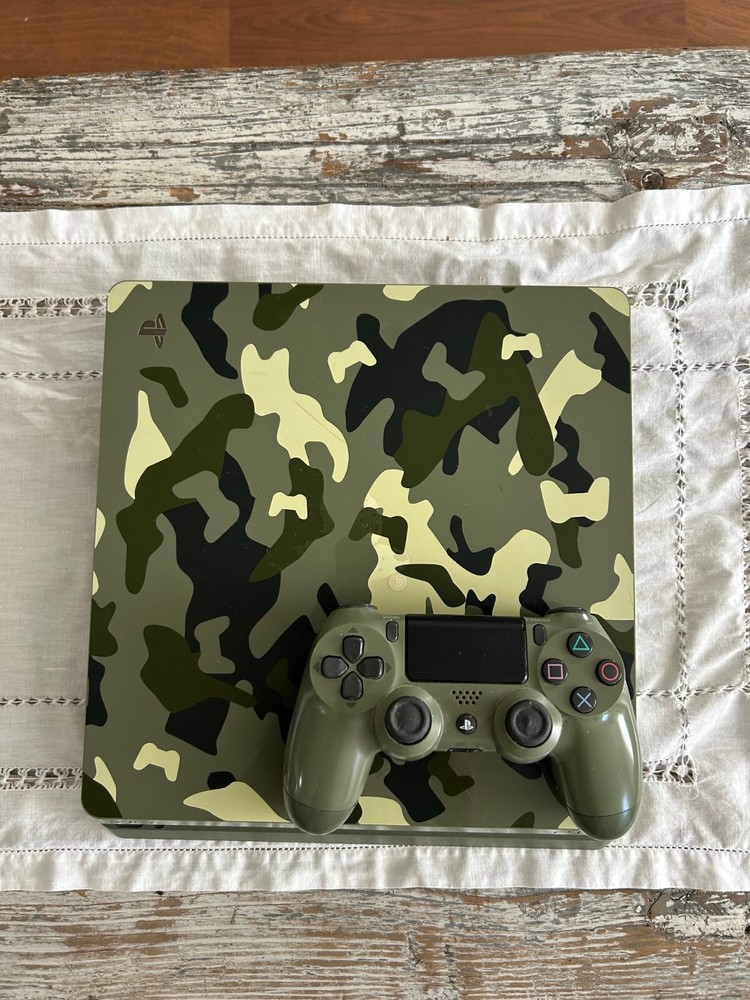 Sony PS4 Slim Call of Duty WWII Camo Limited Edition Console with Controller