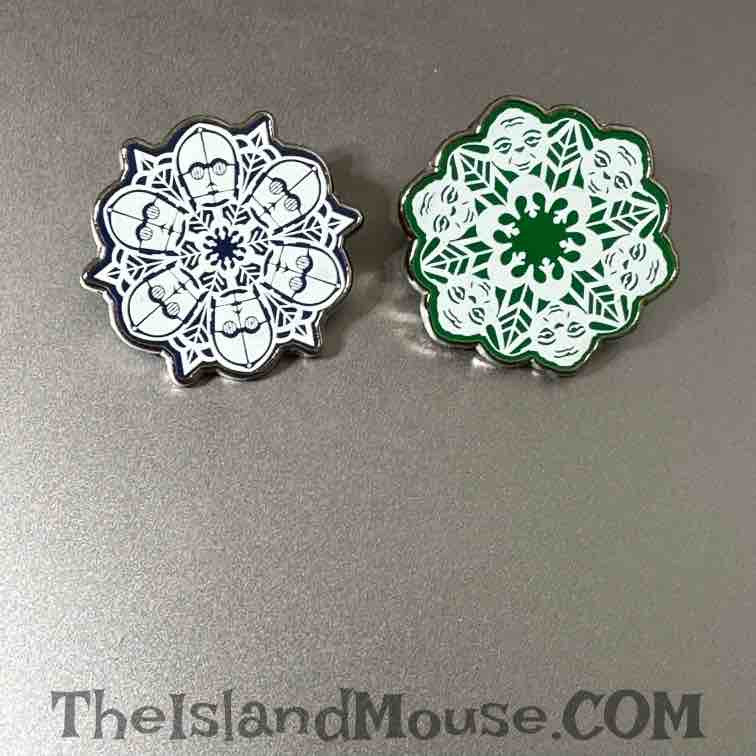 Disney Star Wars Snowflakes Yoda & C3PO Pin (U1:119148)