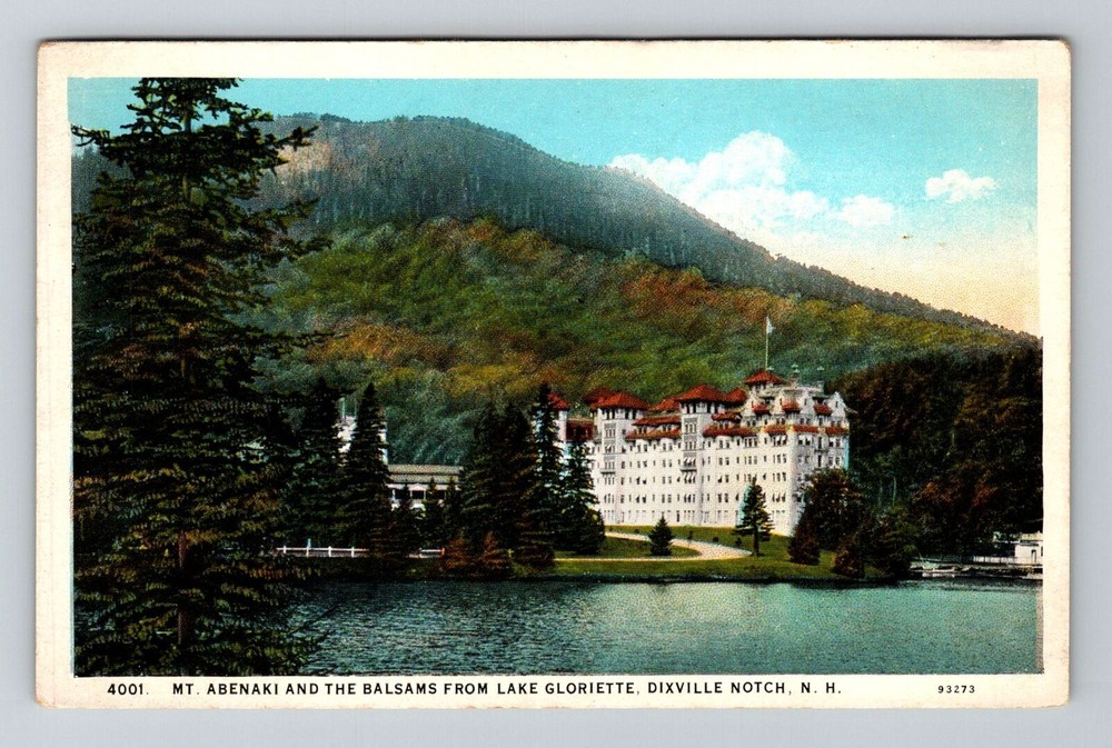 Dixville Notch NH-New Hampshire, Mt Abenaki, Balsams, Scenic, Vintage Postcard