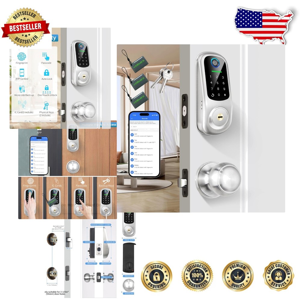Smart Lock for Homes & Rentals with Multiple Entry Options  