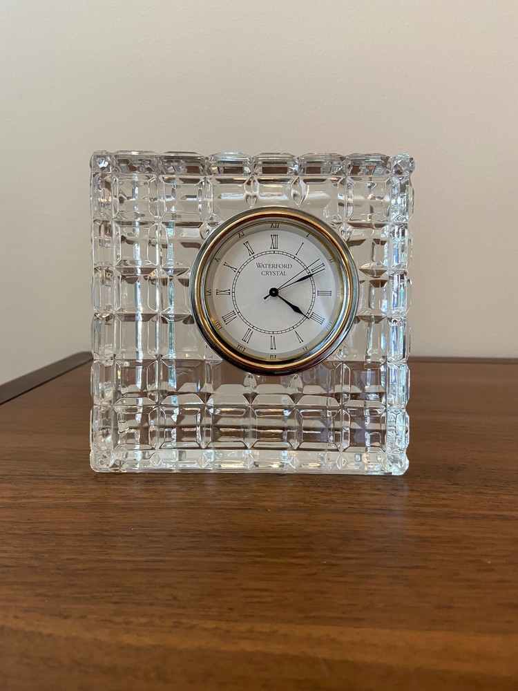 Vintage Waterford Crystal Elegant Mantel Clock