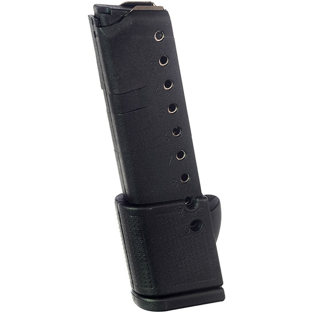 ProMag 10-Round Magazine for GLOCK Model 42 G42 .380 ACP, GLK 11 Black Polymer