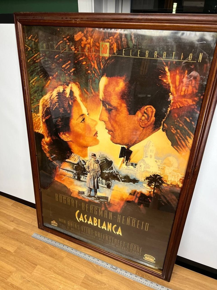 Casablanca (1942) Humphrey Bogart Ingrid Bergman Paul Henreid POSTER 27x40