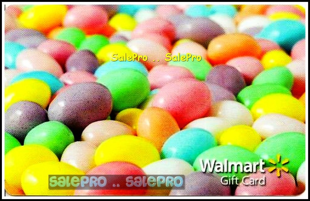 Walmart 2013 Easter Mini Eggs Pastel Jelly Beans Collectible Gift Card