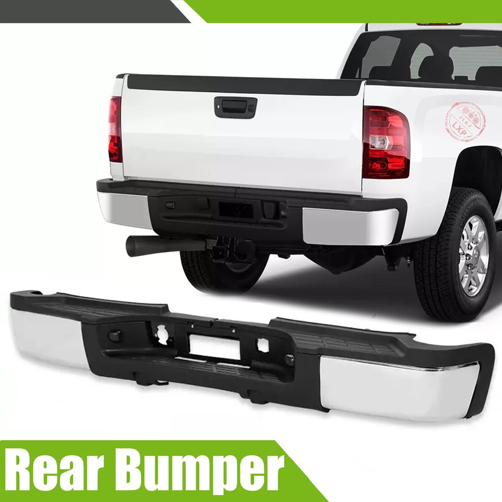 Rear Bumper Assembly for 2011-2014 Silverado Sierra 2500/3500 HD W/o Holes