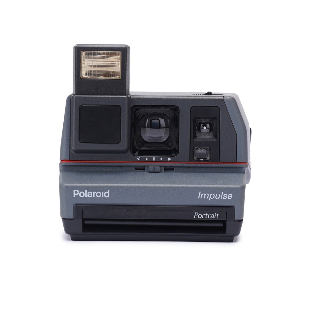 Vintage Polaroid Impulse Grey Instant Camera with 600 Type Film Compatibility