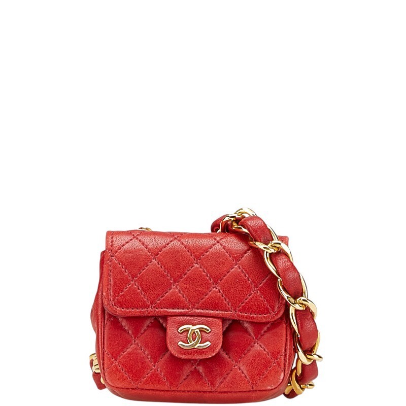 Chanel Coco Mark Mini Matelasse Bag in Lambskin with Chain Strap A2000 791265  