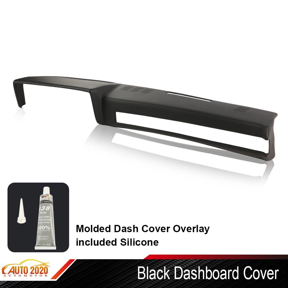 Black Dashboard Cover Fit For 1981-1991 GMC Chevrolet Trucks SUV Pickup Dash Cap