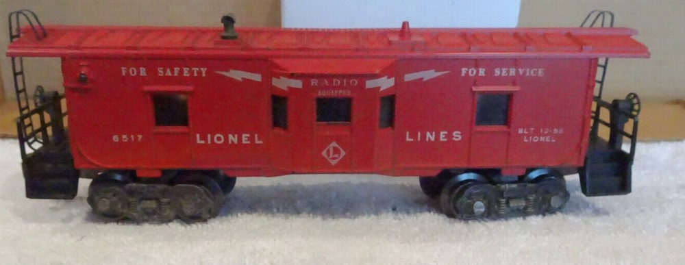 Lionel, O Gauge, 6517 Bay Window Caboose. BOX-1