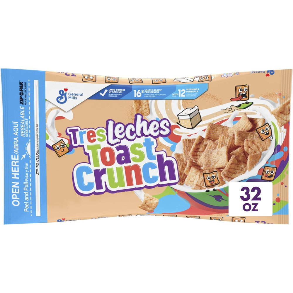 Tres Leches Toast Crunch Breakfast Cereal Crispy Artificially Tres Leches Fla...