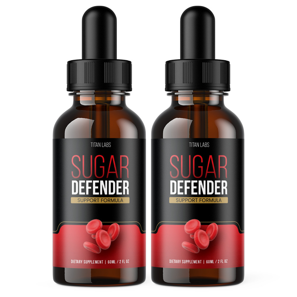 (2 Pack) Sugar Defender - Blood Sugar Support Supplement (4oz Each)