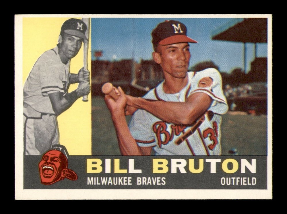 1960 Topps #37 Bill Bruton NM Vintage Baseball Card OBGcards