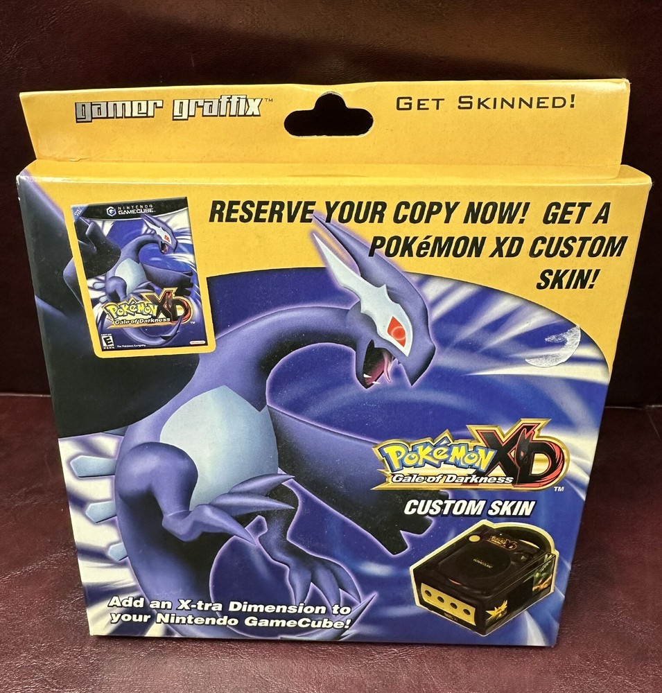 * RARE & NEW * Pokemon XD Gamer Graffix Nintendo Gamecube Gale of Darkness Skin