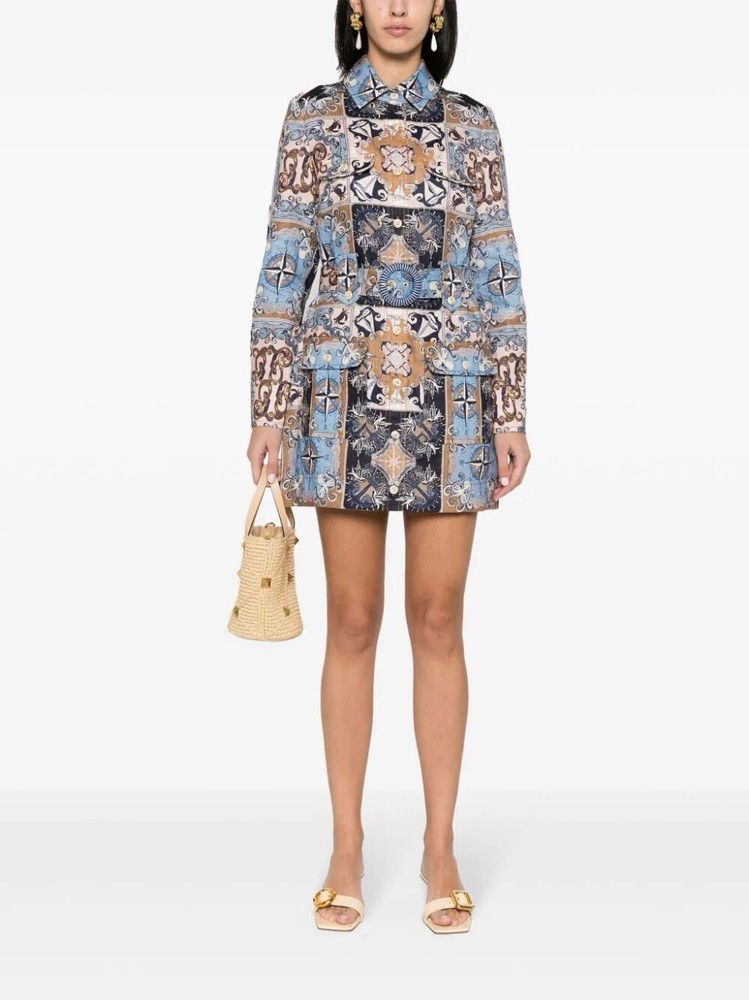 Zimmermann Alight Mini Utility Dress Nautical Patch Size 0