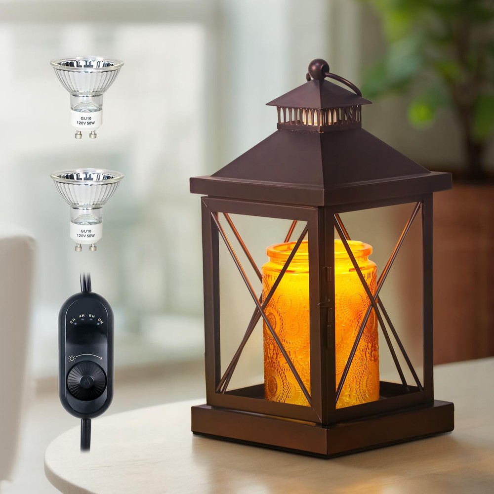 Dimmable Candle Warmer Lamp with Timer for Small & Large Jars