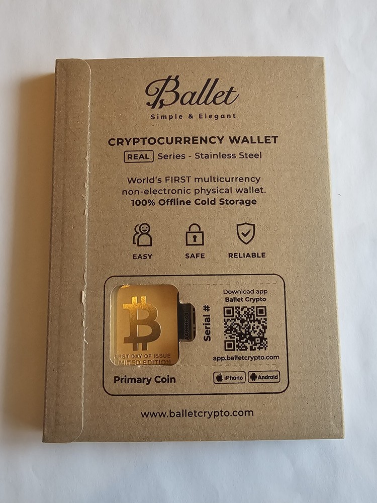 Ballet Cryptocurrency Wallet Bitcoin Gold First Day of Issue Limited Edition 644-image