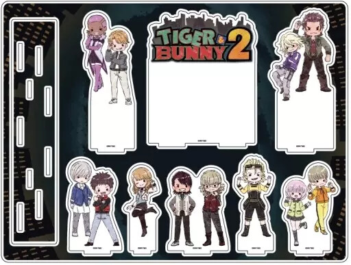 Acrylic Stand Panel 01. Collective Design Graph Art Diorama Tiger Bunny 2