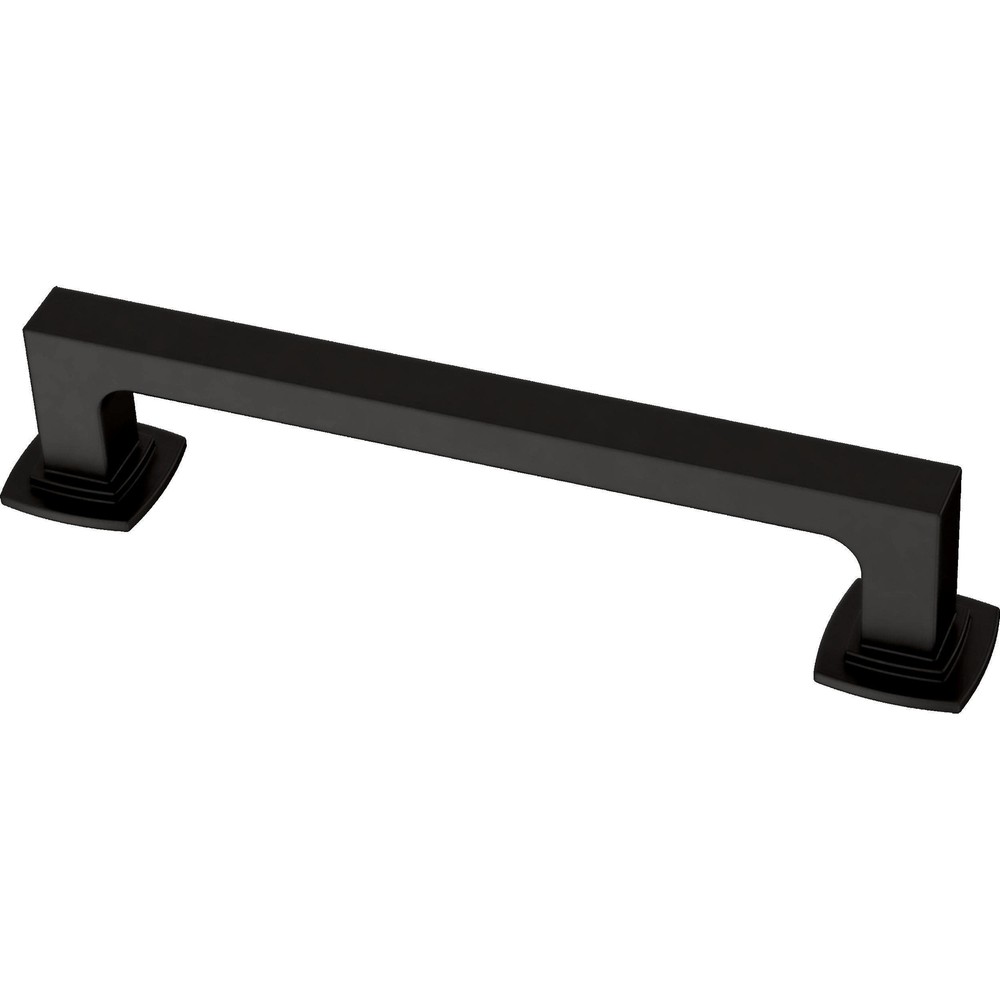 Parow 5-Pack Matte Black Kitchen Cabinet Handles 5-1/16 Inch Hole to Hole
