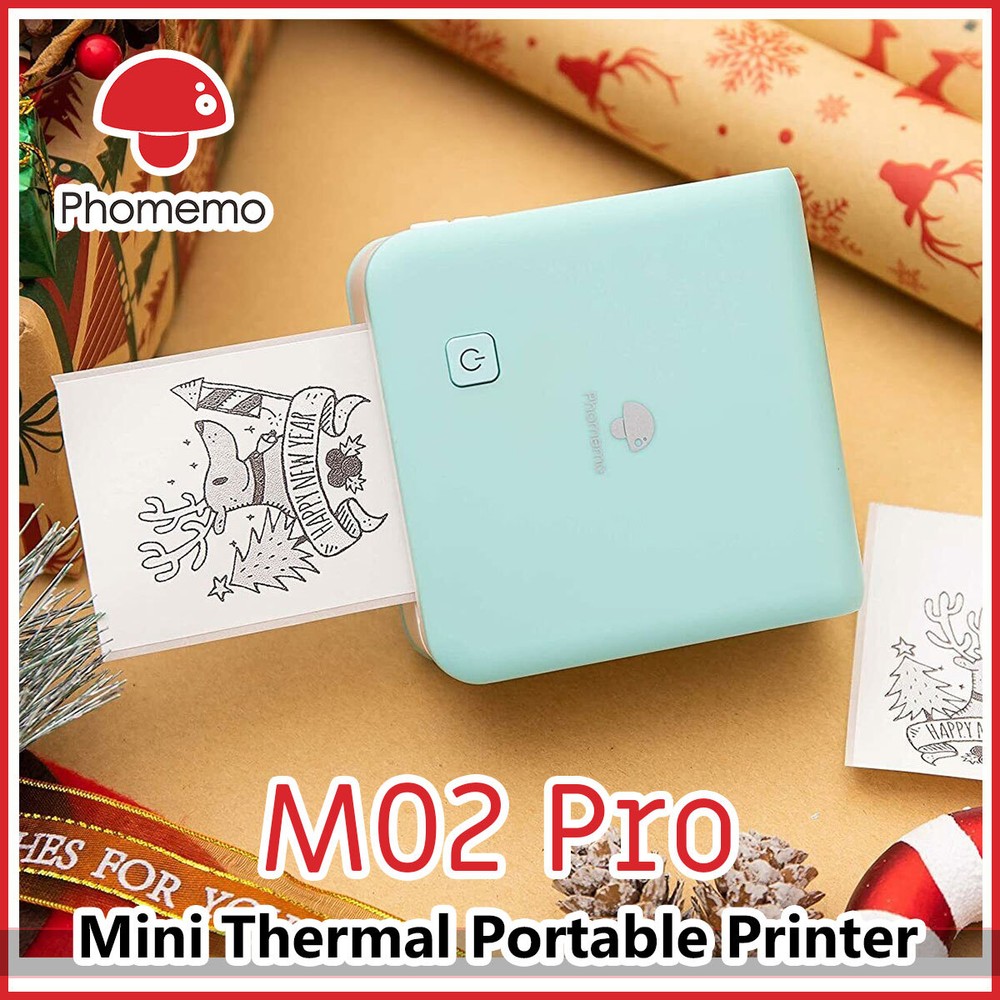 Phomemo M02 PRO Wireless Bluetooth Pocket Thermal Photo Printer Label Maker