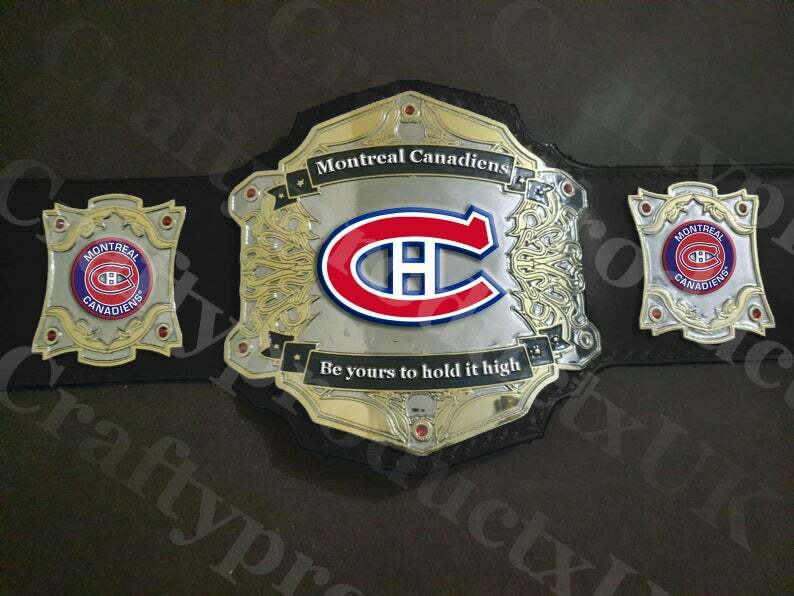 Montreal Canadians Championship Replica Adult Size Ice Hockey Wrestling NHL Fan