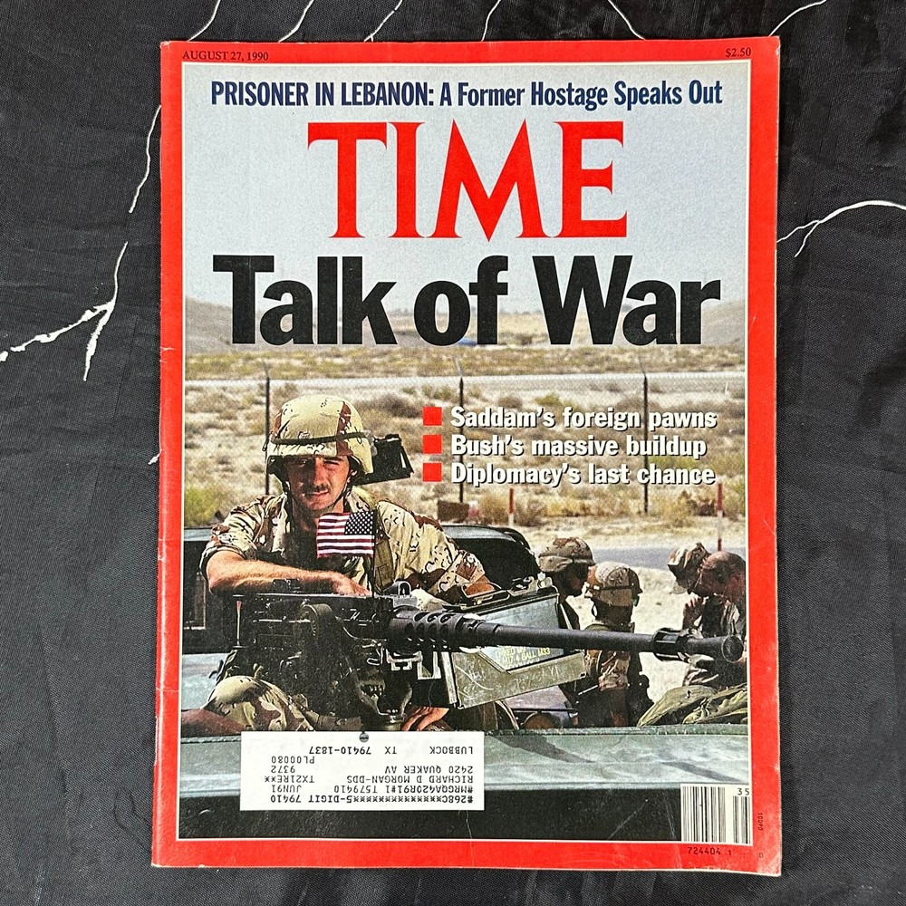 Time Aug.27 1990   Talk of War  The GULF