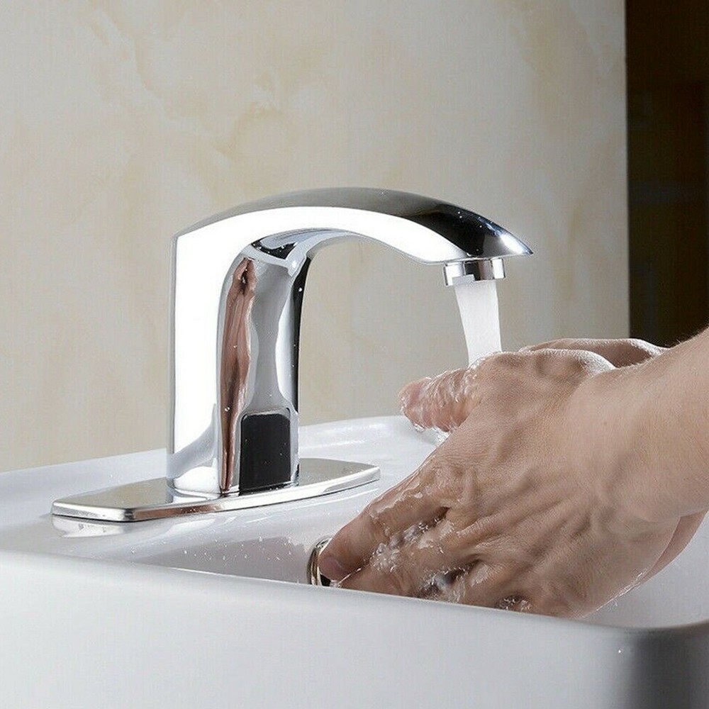 Automatic Sensor Hands Free Cold Bathroom Touchless Water Faucet Basin Sink Tap