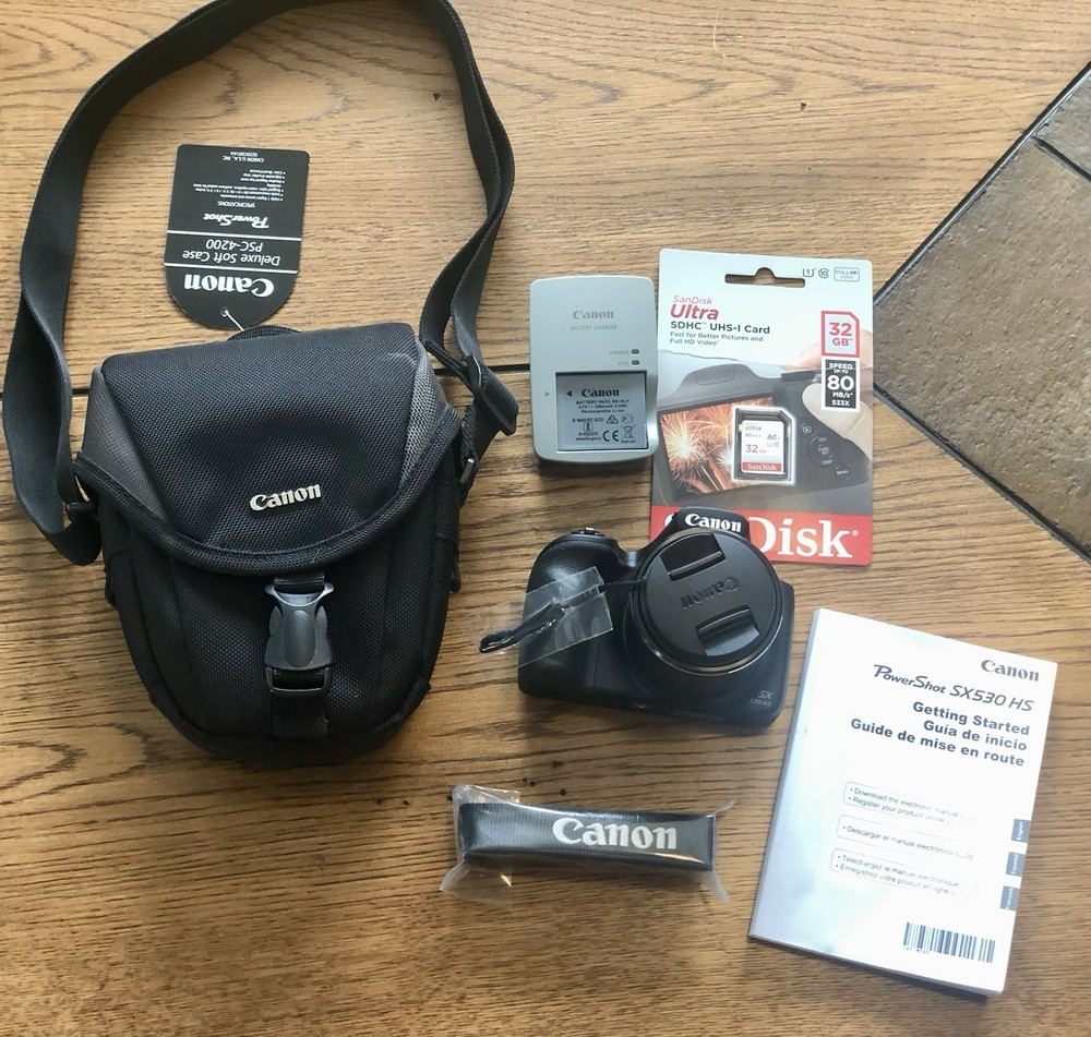 Canon PowerShot SX530 HS Digital Camera 50x Optical Zoom, 16 Megapixels, Black