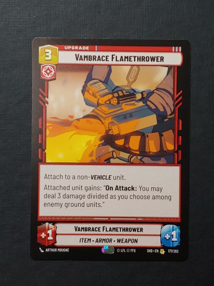 Star Wars Unlimited - Vambrace Flamethrower - Rare