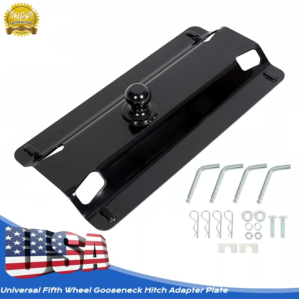 Universal 5th Wheel Gooseneck Hitch Adapter Plate for Pickup Truck Bed Standard