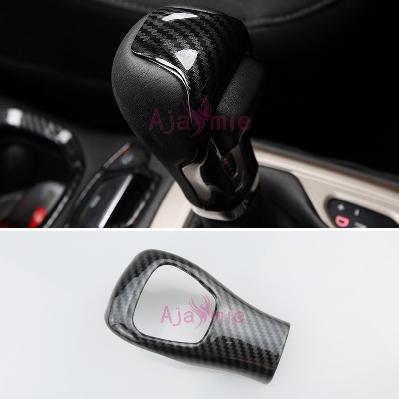 Carbon Fiber Gear Knob Panel Trim for 2017-2018 Jeep Compass