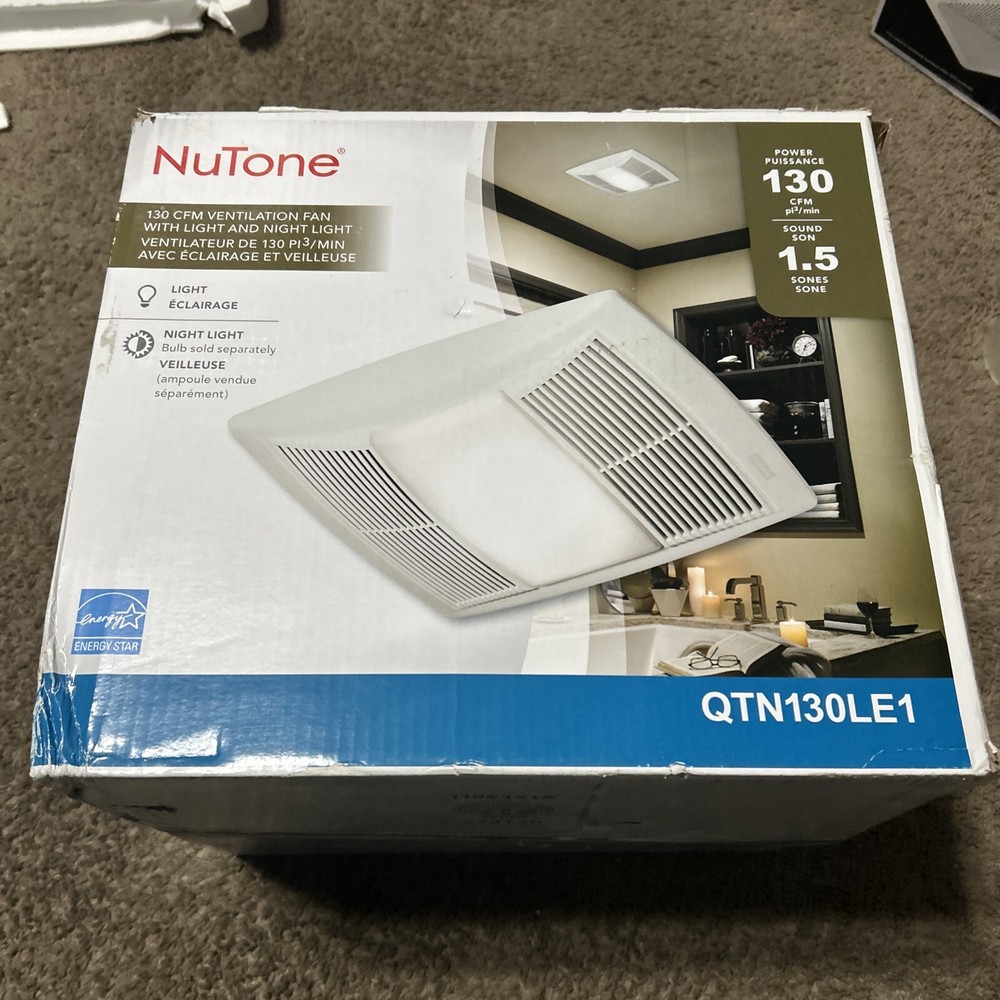NuTone QTN130LE1 Quiet 130 CFM Ceiling Bathroom Exhaust Fan MOTOR REPLACMENT